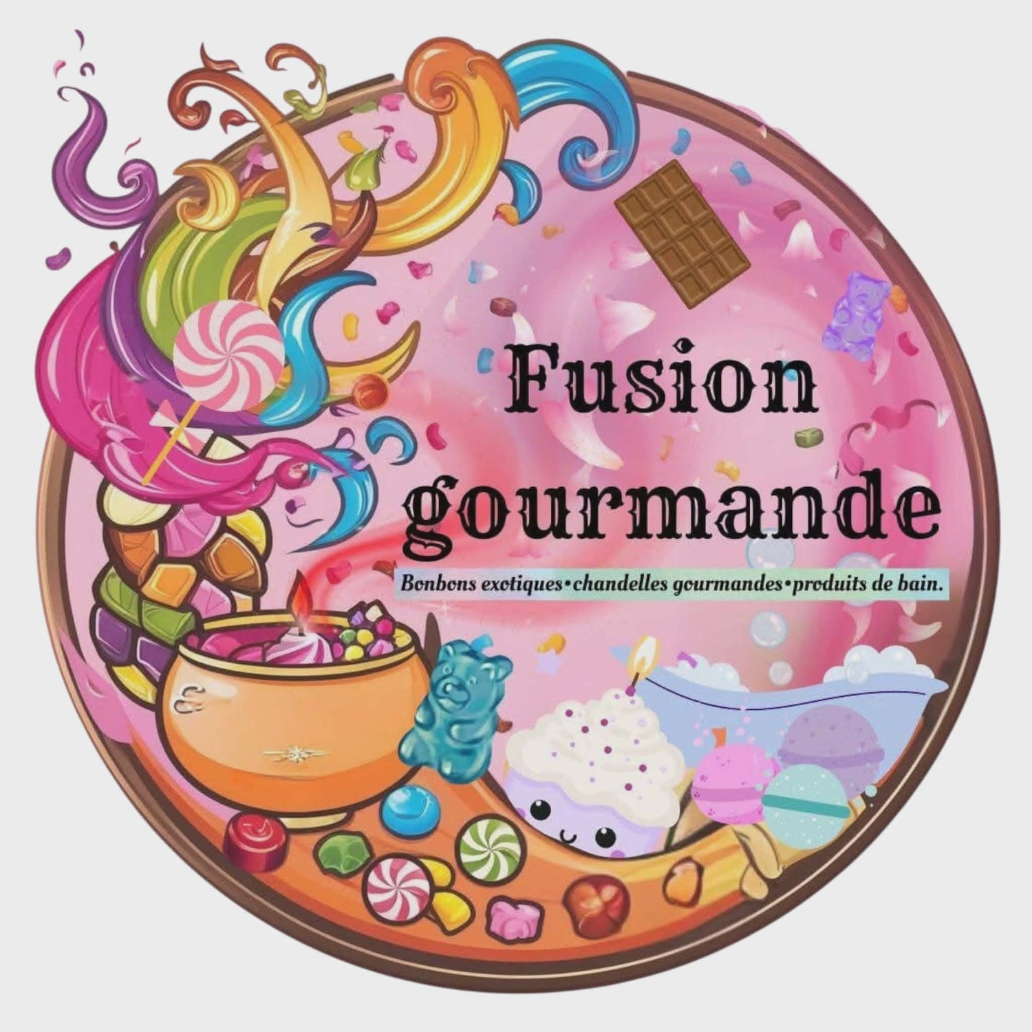 Fusion Gourmande (Produit pour le Bains,Chandelles)